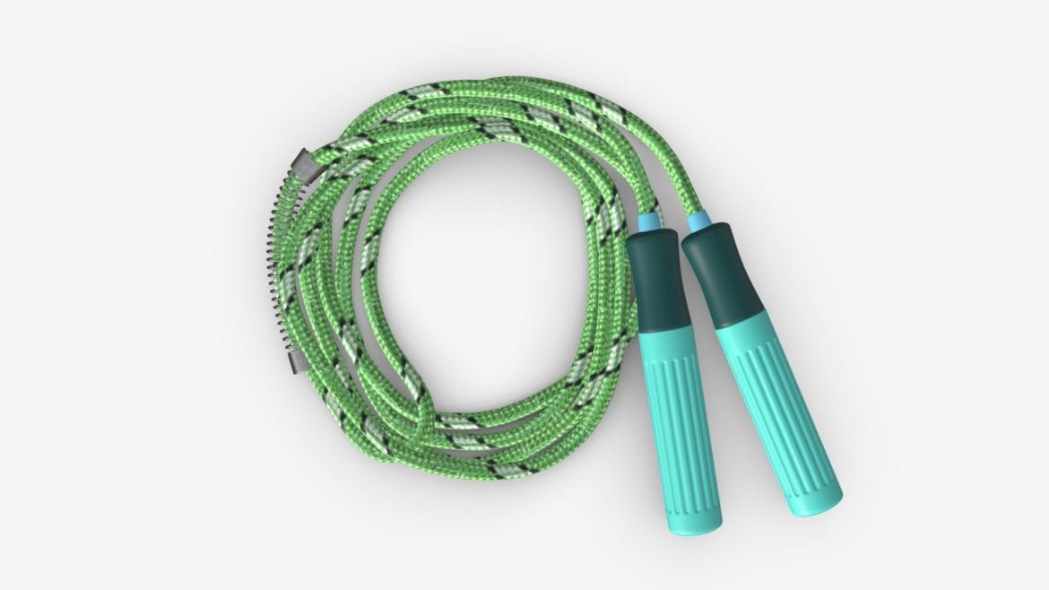 green skipping 3d model