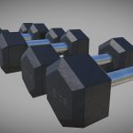 Gym Dumbbells – Low Poly