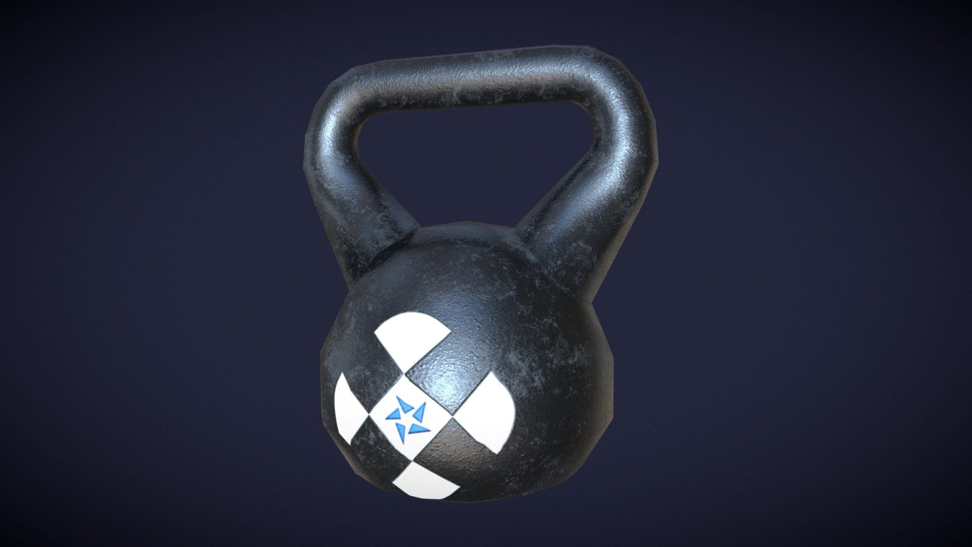 Gym Kettlebell – Low Poly