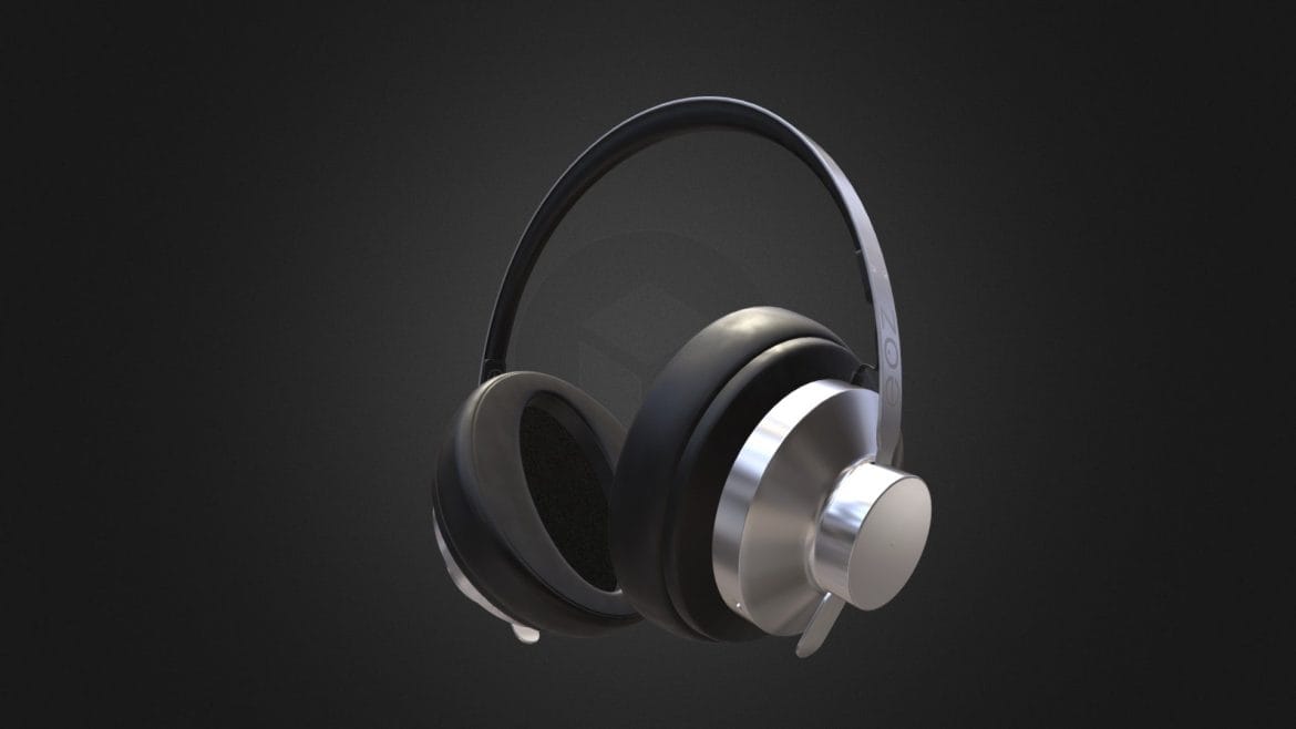 headphones eoz arc black 3d model