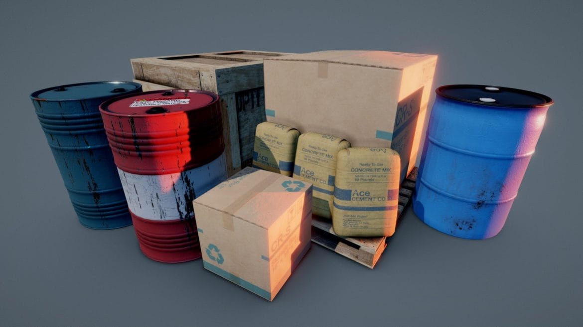 industrial essentials asset pack 3d model