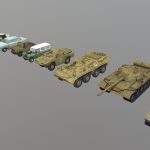 Low Poly 3D Vehicle Game Pack