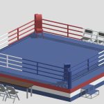 Low Poly Cartoon Boxing Ring