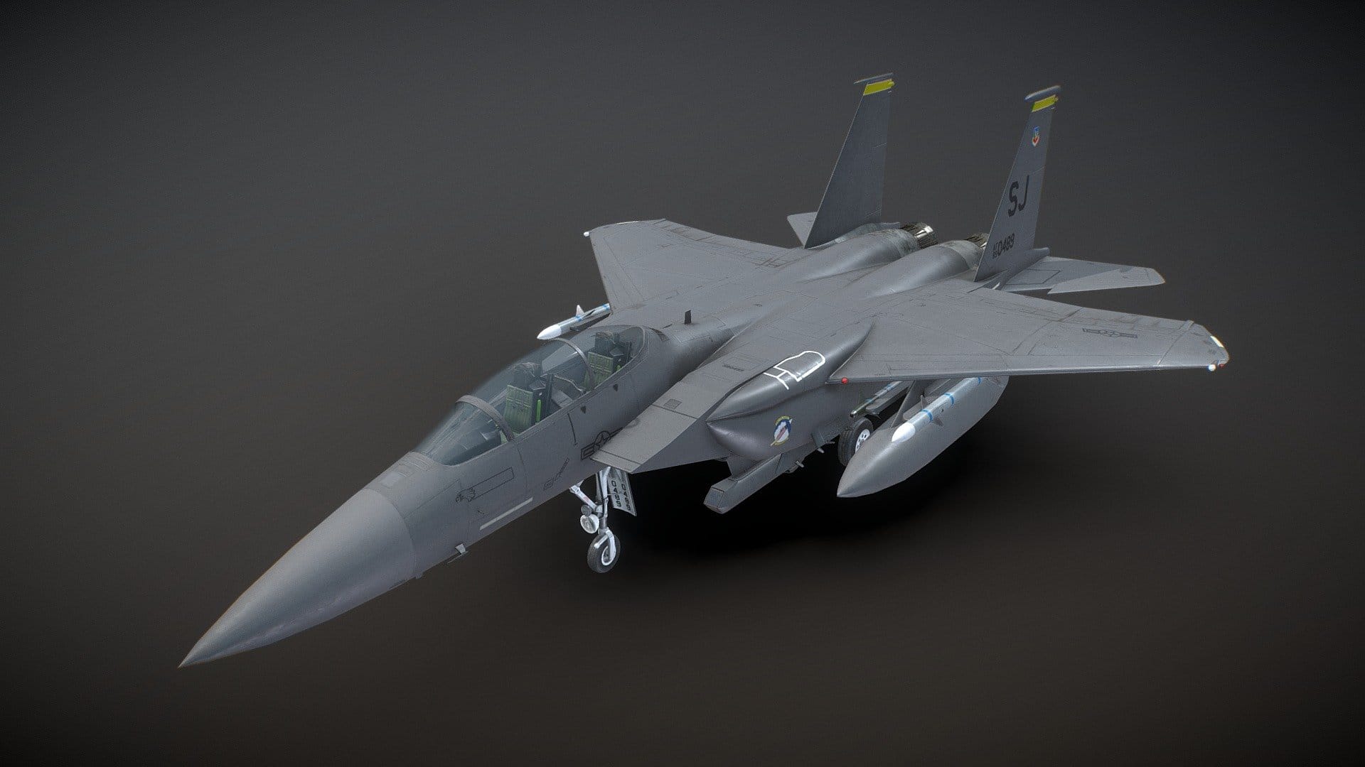 McDonnell Douglas F-15E Strike Eagle – Low Poly