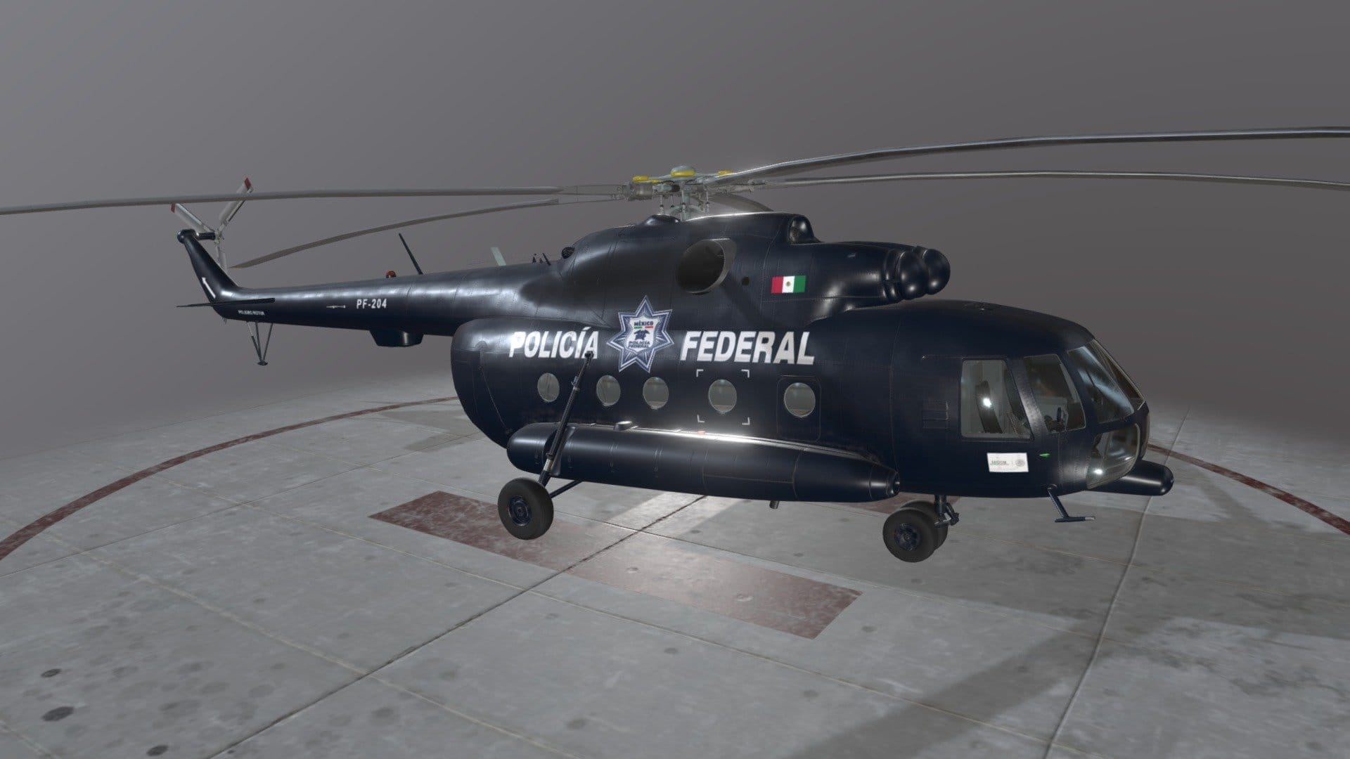 Mi-17 Mexican Police Static