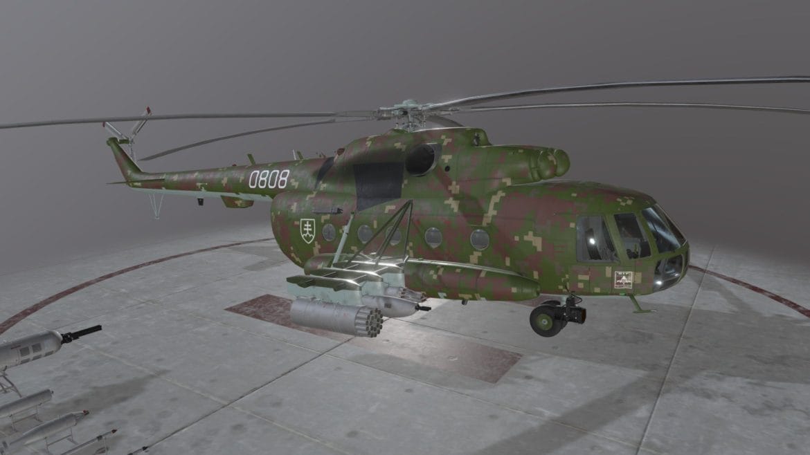 mi 17 slovak air force static 3d model