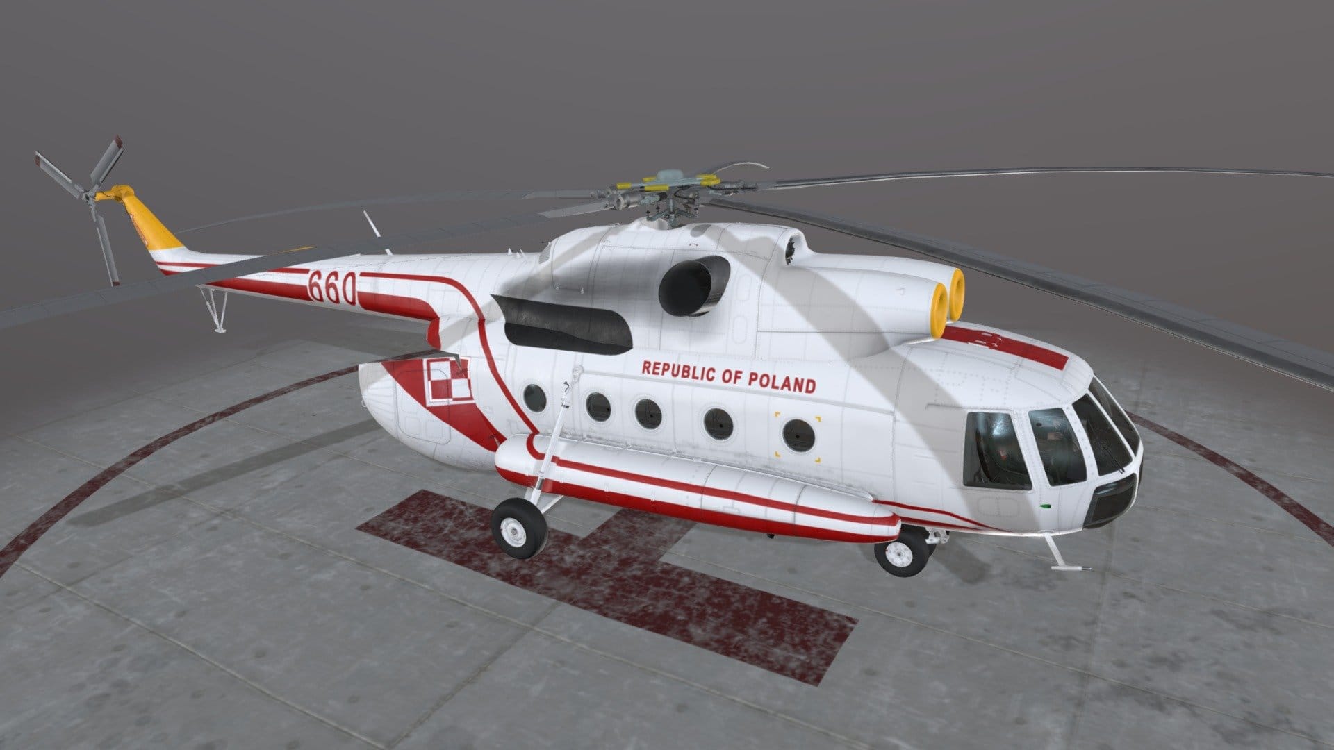 Mi-8T Poland Air Force Animated