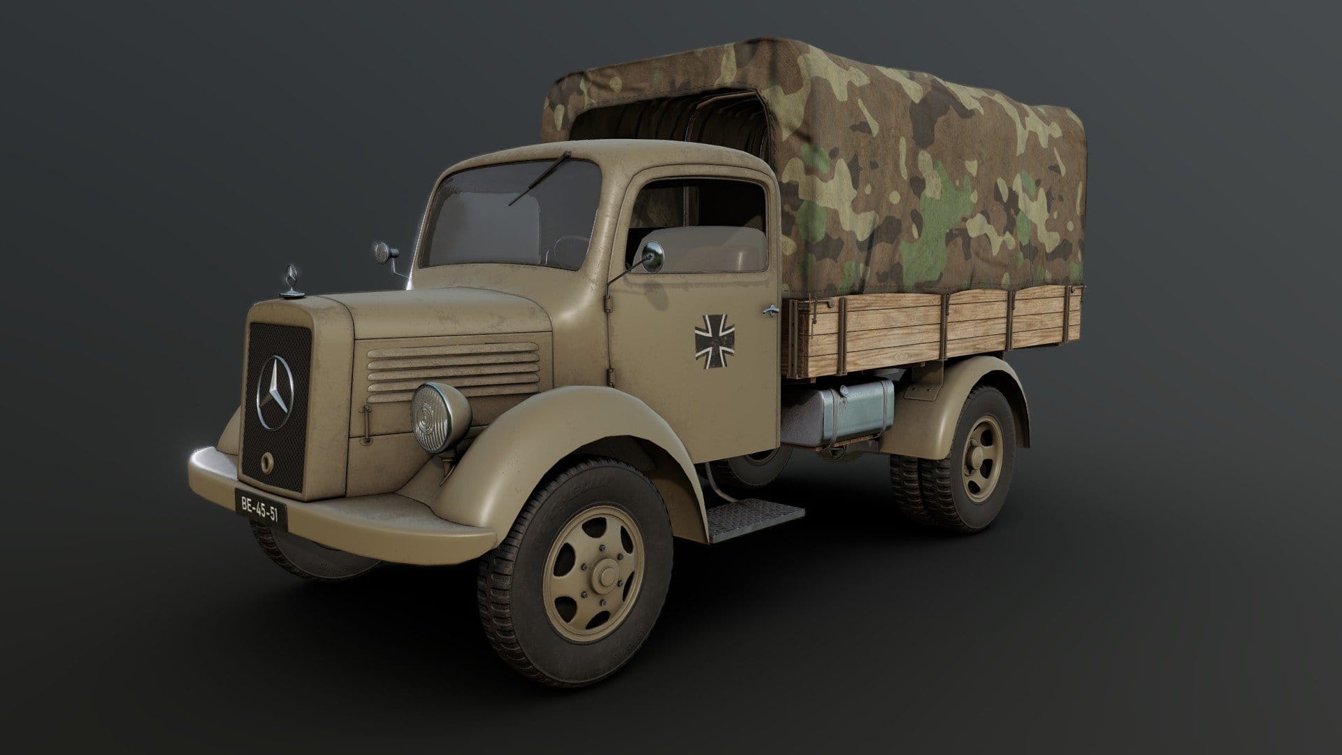 Military truck Mercedes L1500