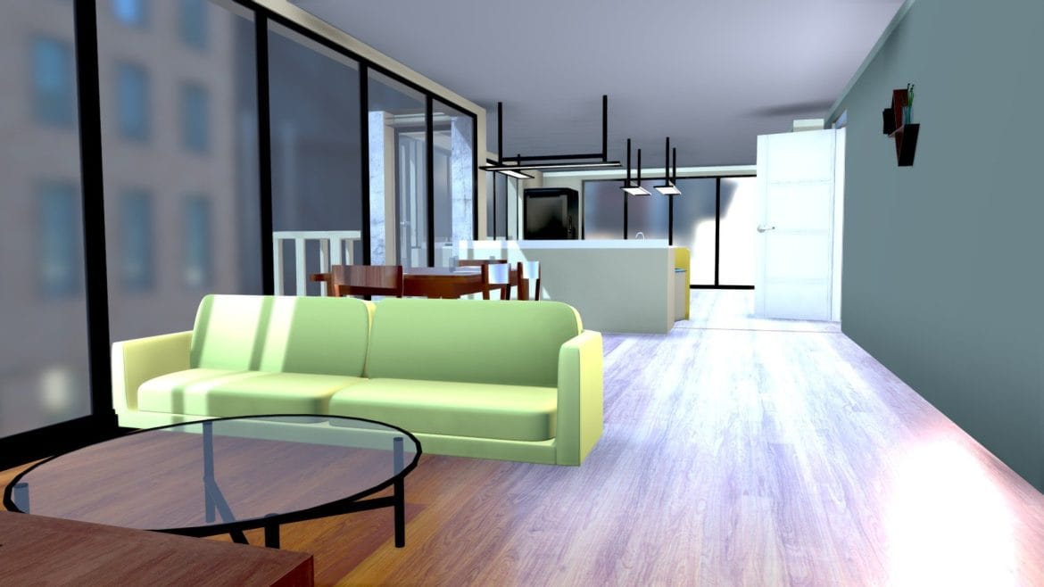 modern apartment 3d model