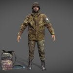 modern army uniform scanned asset pack 3d model