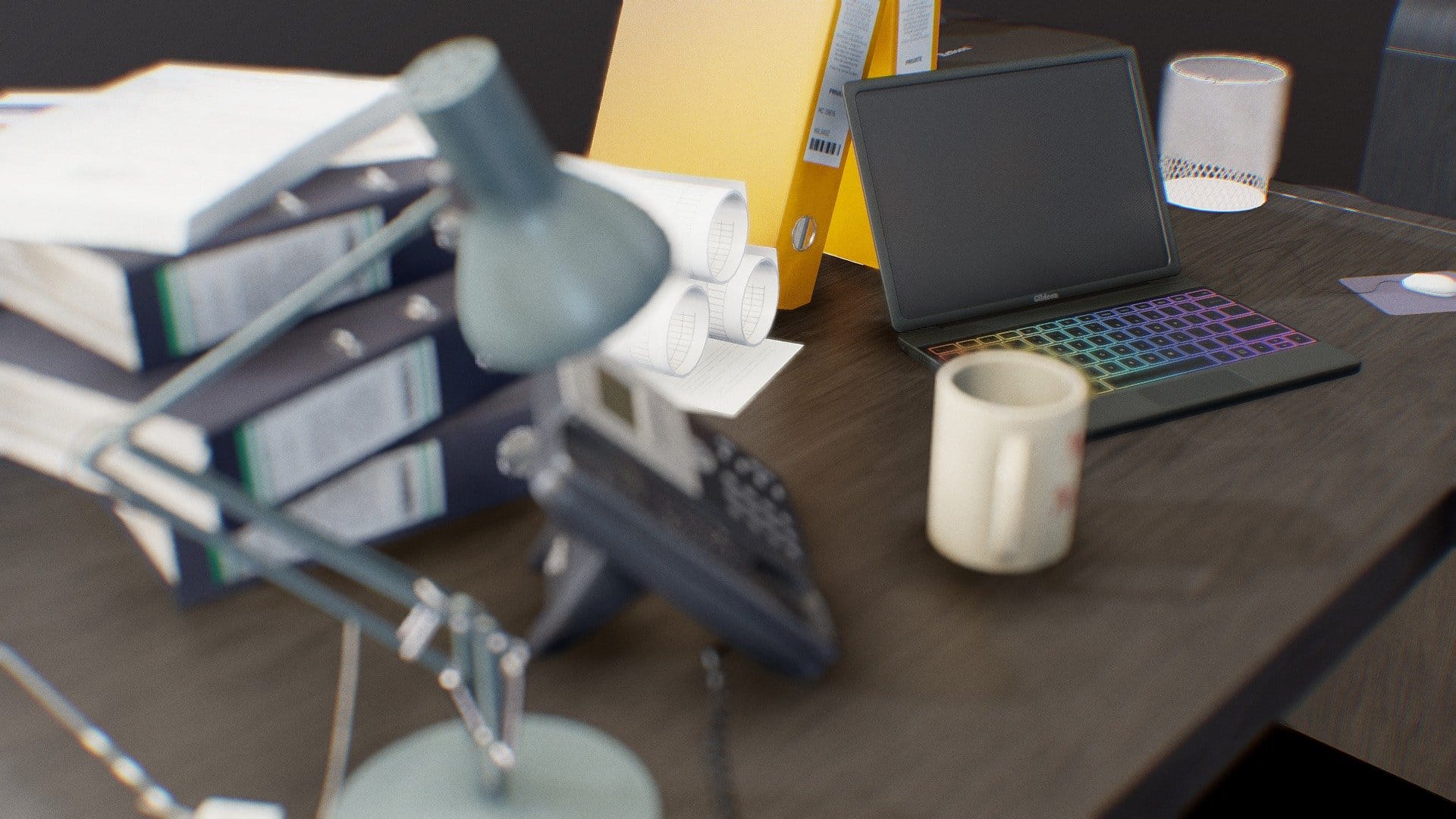 Office Accessories (Game-ready, low-poly)