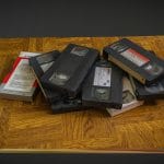 Old VHS videotapes photogrammetry scan