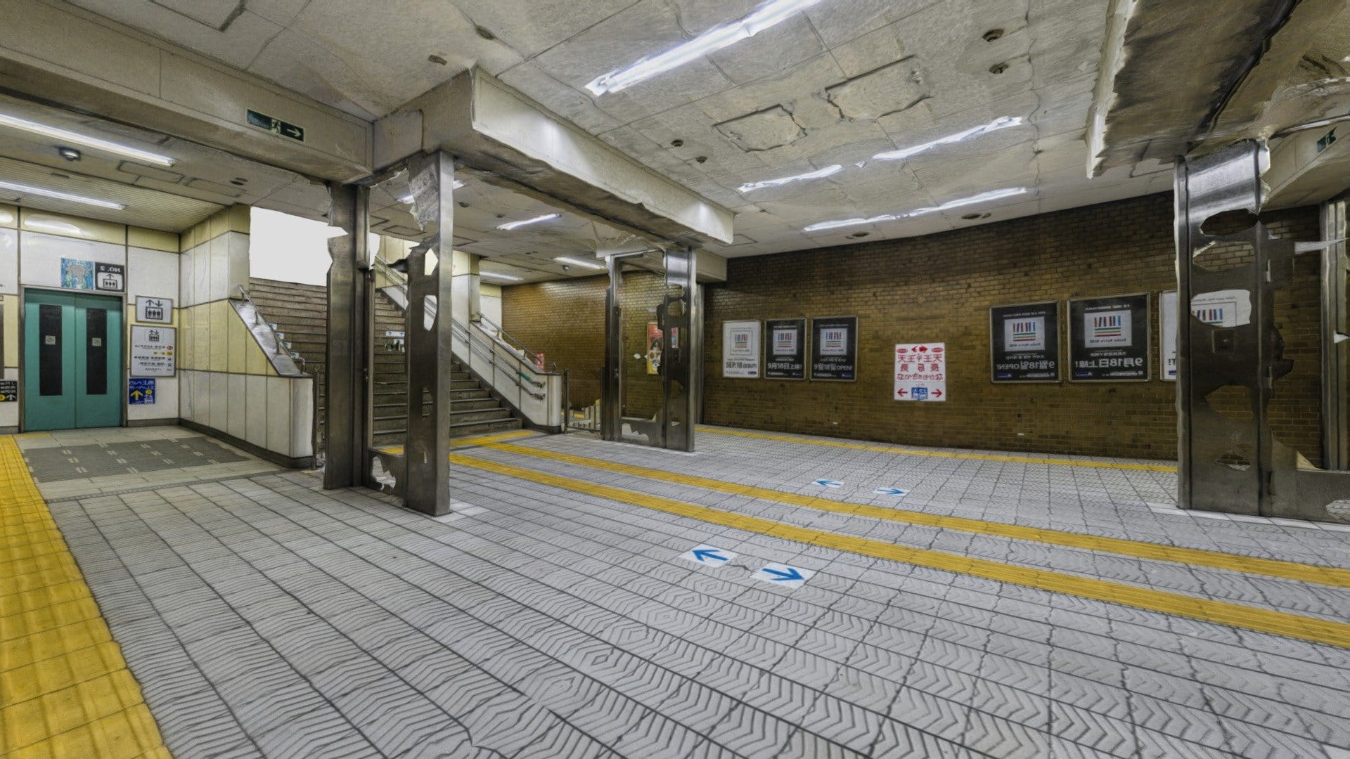 Osaka Subway station double photogrammetry scan