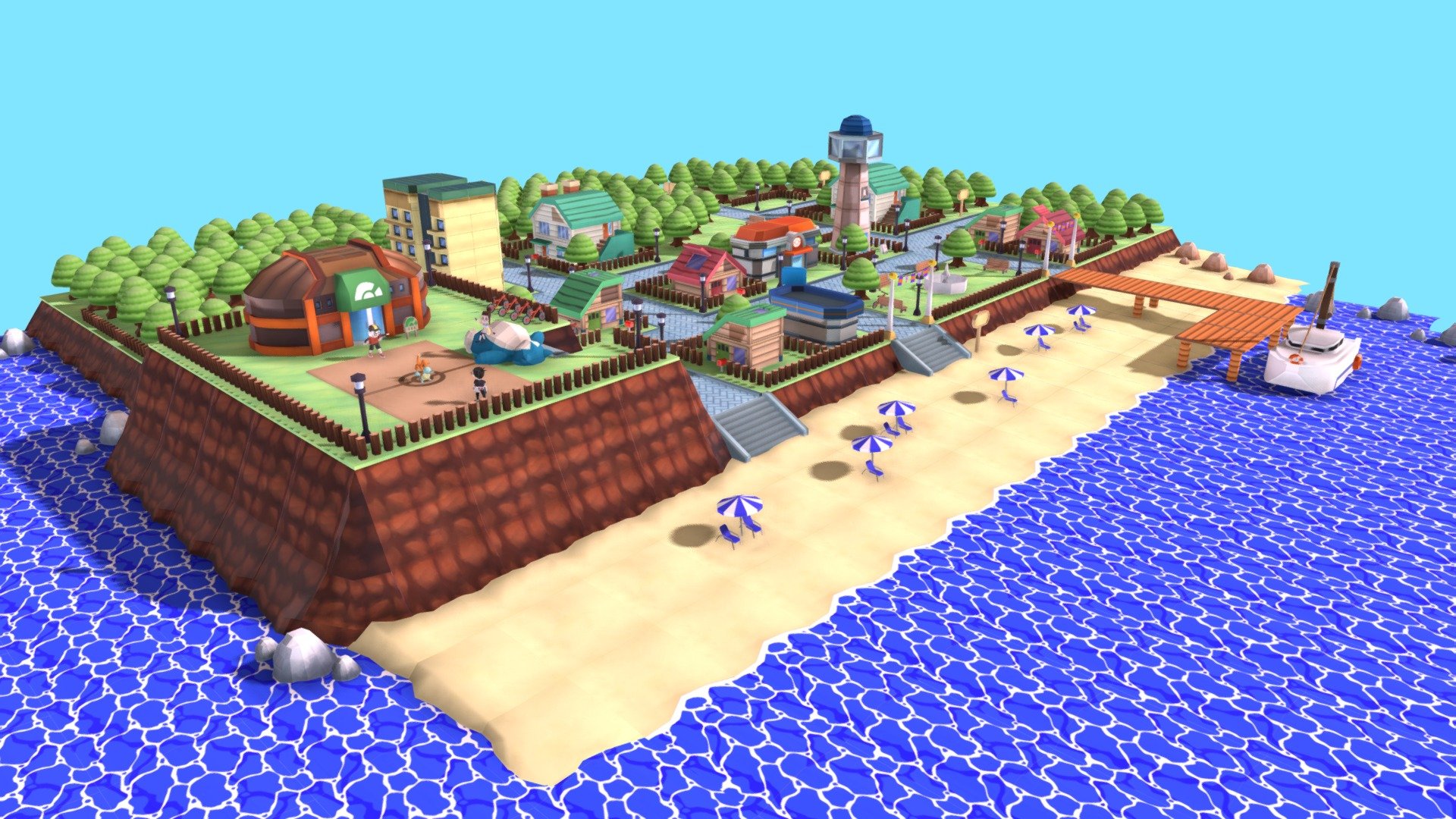 Pokemon City - deep3dsea