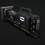 professional digital video camera 3d model