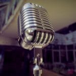 Retro microphone