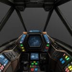 Sci-Fi space fighter Cockpit – Interceptor MK3