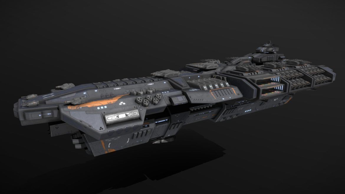 Scifi Battleship Leviathan - deep3dsea