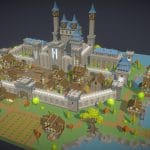 simple fantasy kingdom preview 3d model