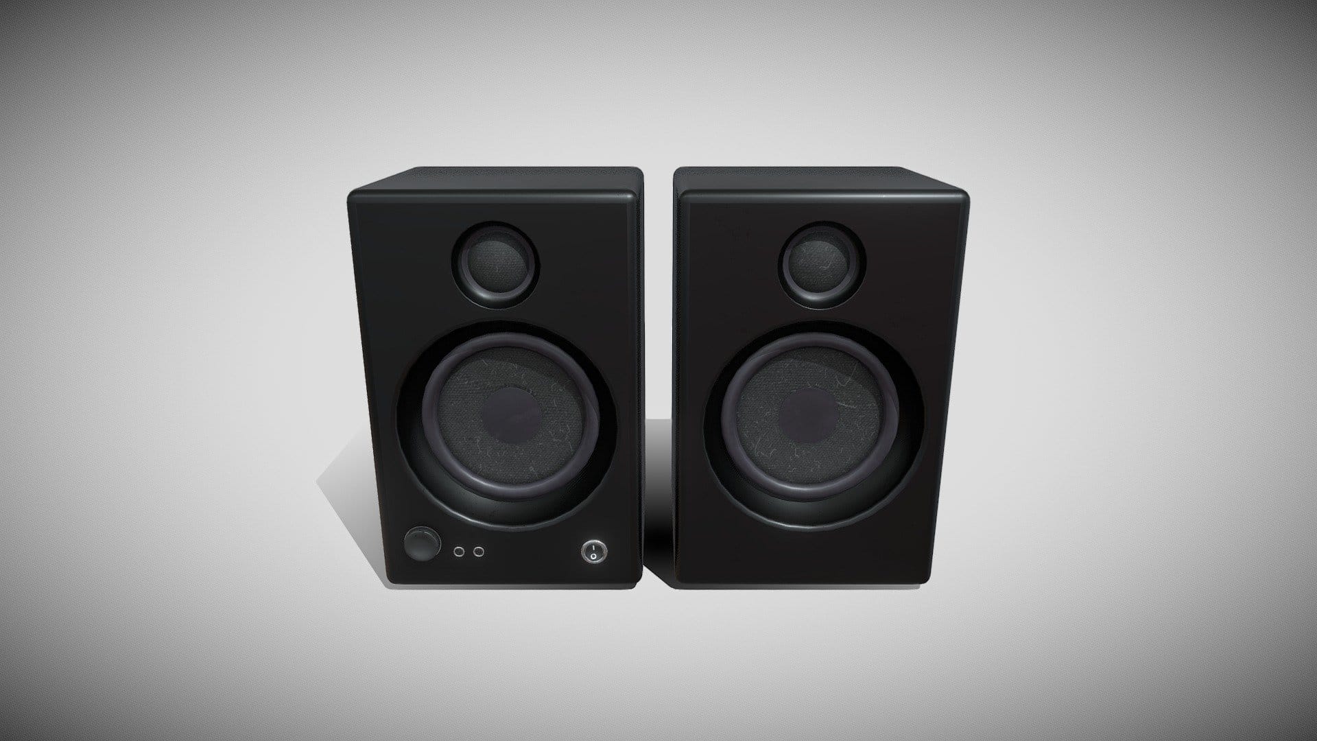 Speaker set for renders or games
