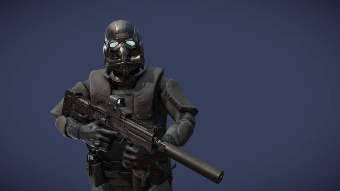 special forces skifi soldier skin 3 3d model