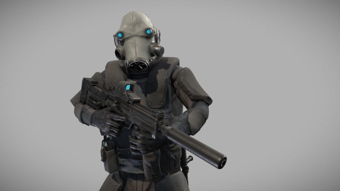 special forces skifi soldier skin 3 3d model