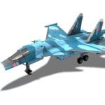 SU-34 Fullback Jet Fighter Aircraft
