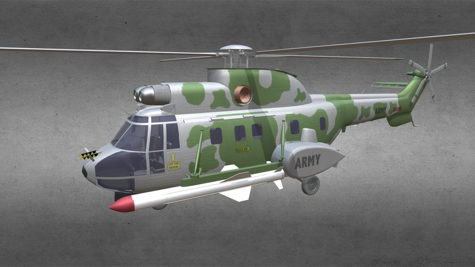 Super Puma AS-332B Helicopter