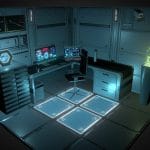 underground office diorama 3d model