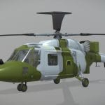 westland lynx ah 7 helicopter 3d model