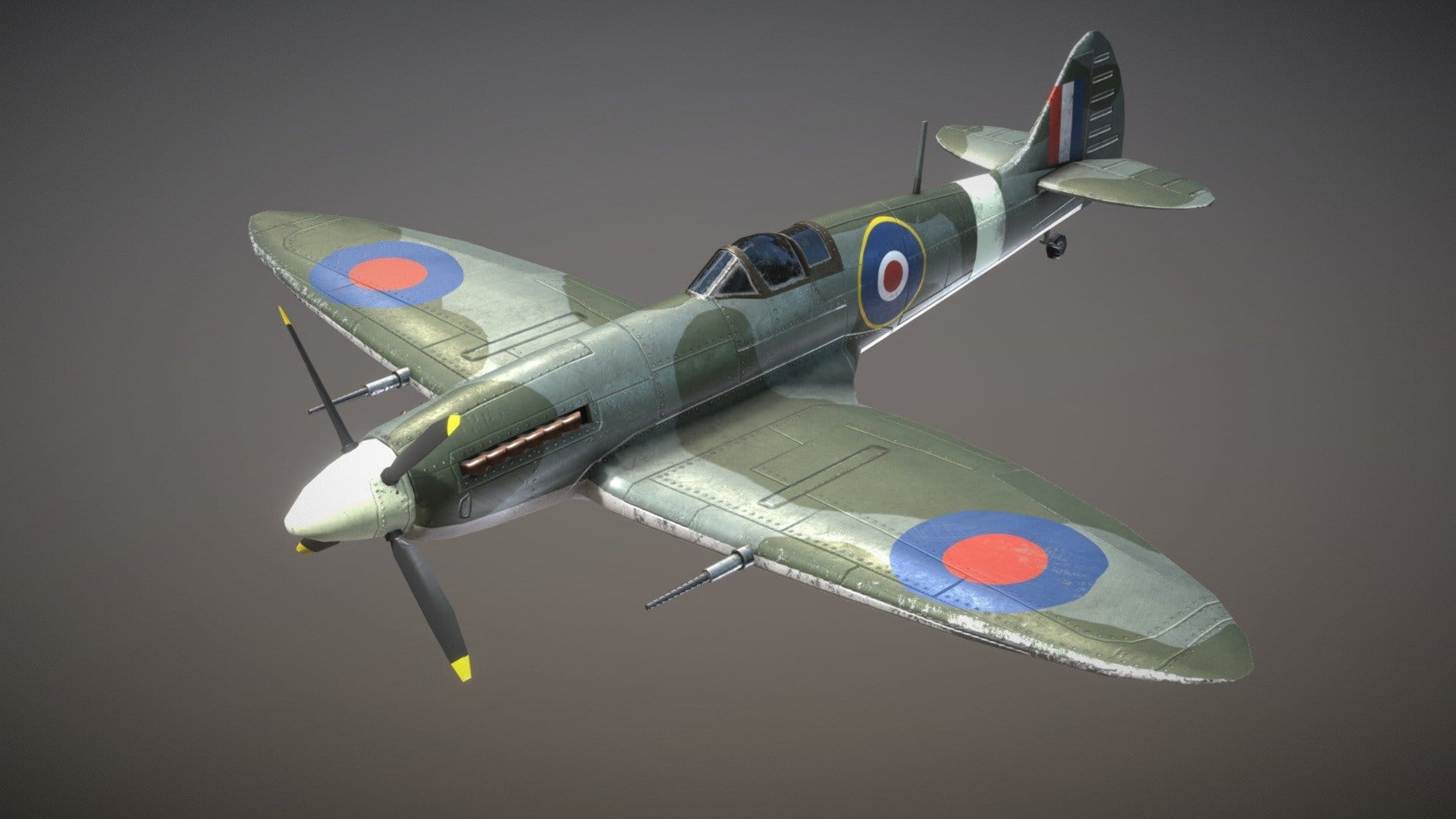 WW2 British Fighter Aircraft Spitfire