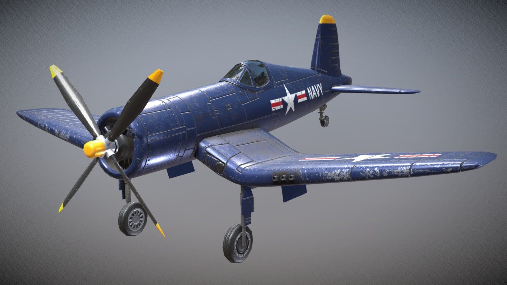 WW2 US Carrier-Based Fighter F4U Corsair
