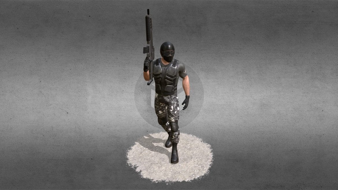 x alliance soldier 3d model