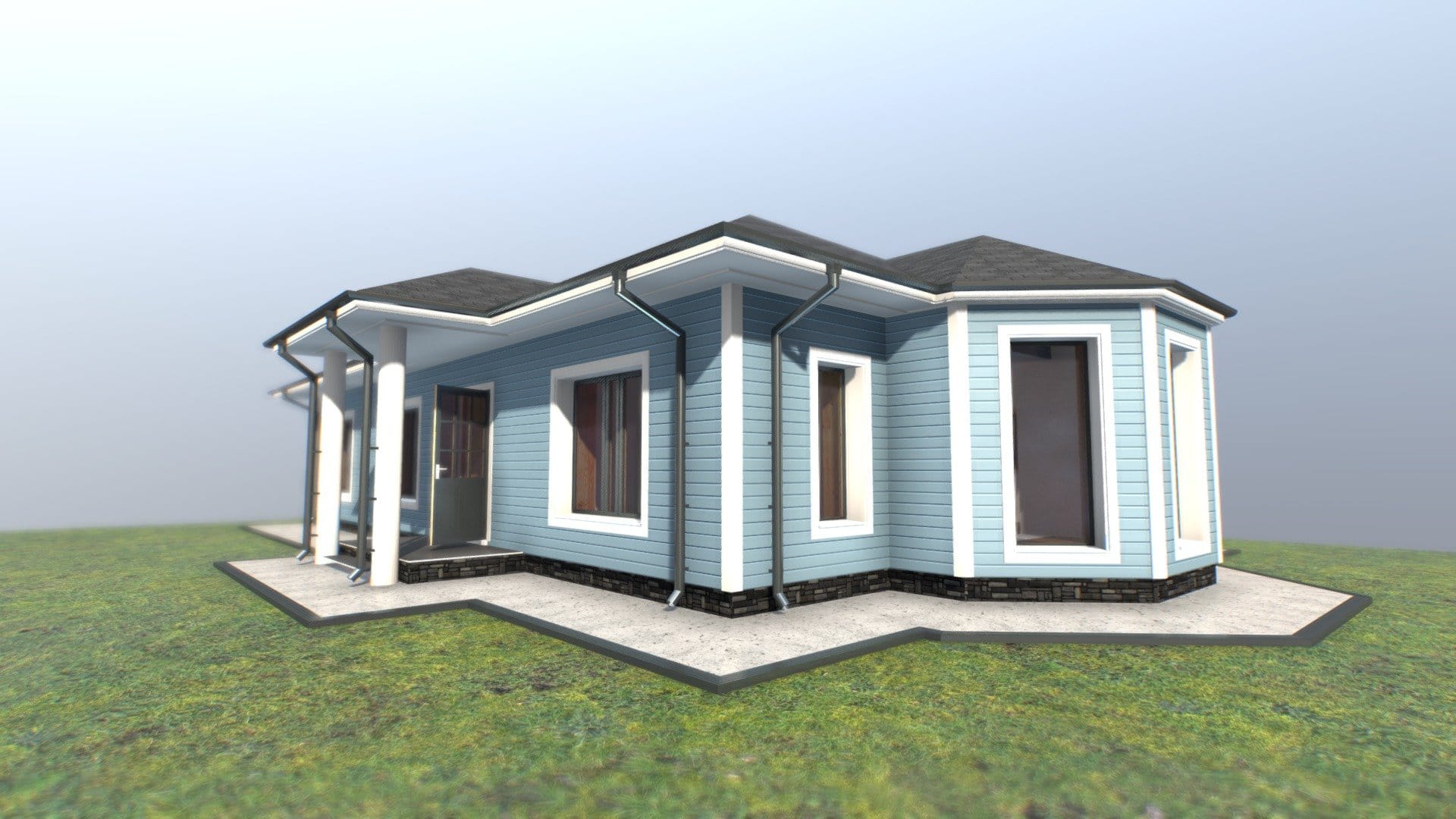 1 floor residential house – Project PR03_02_2020