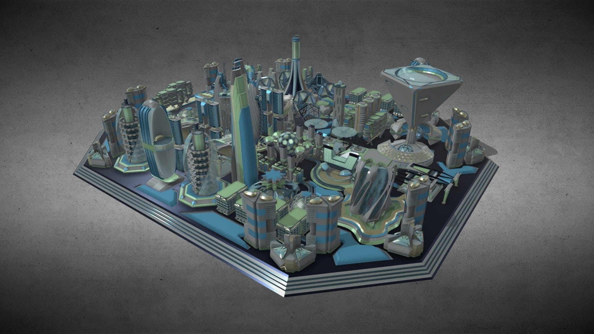 35 Futuristic Buldings Vol6