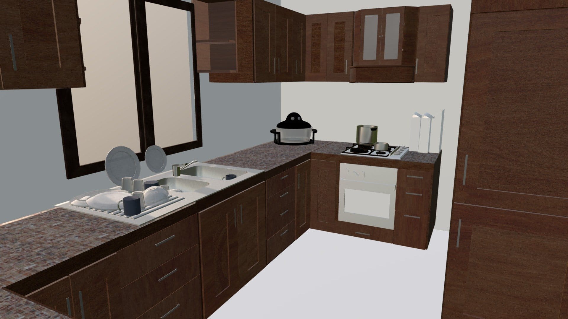 3D Model of a Kitchen