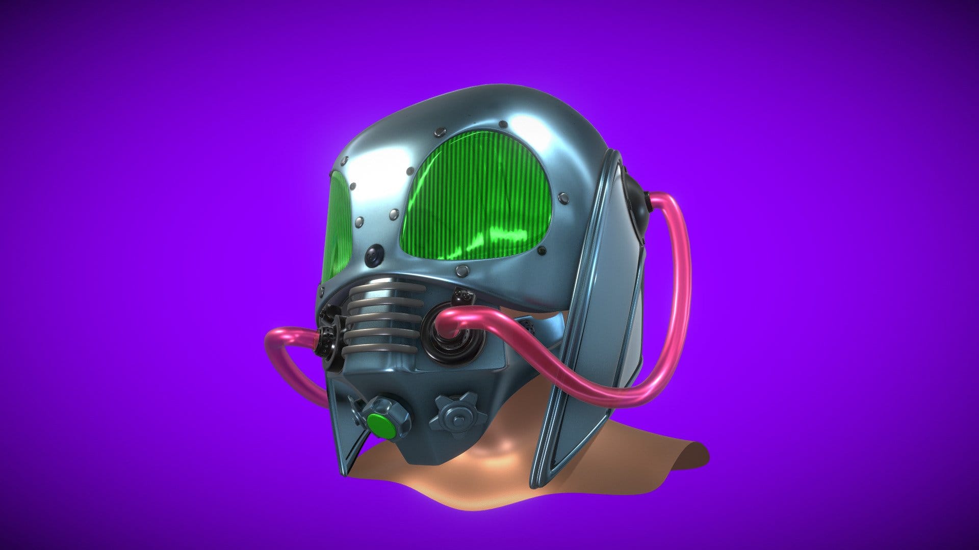 ALIEN CYBORG HELMET