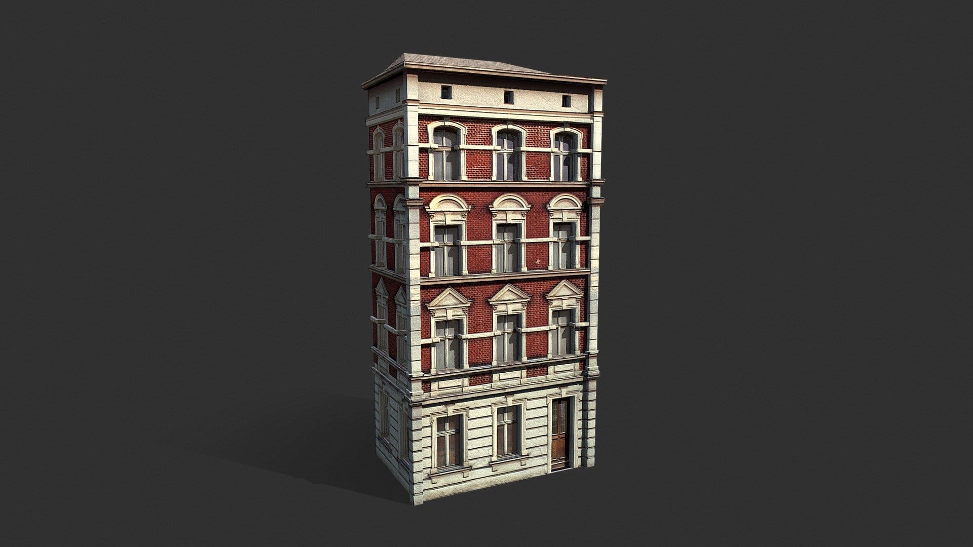Apartment House #101 Low Poly 3d Model