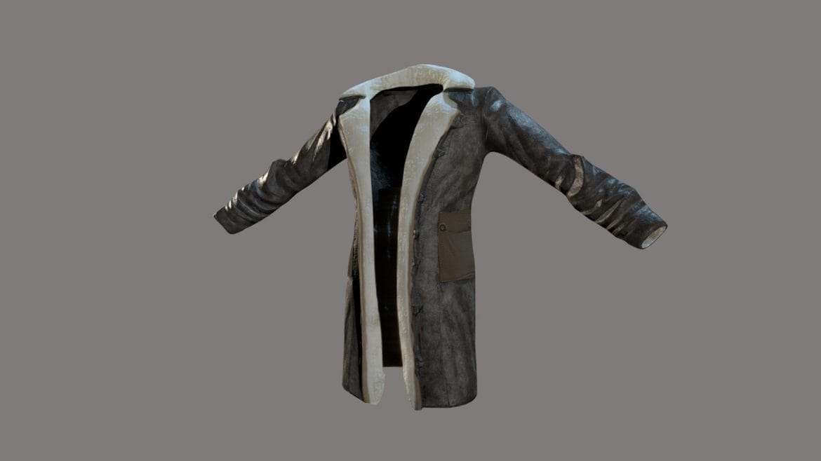 banes jacket from the dark knight rises 3d model