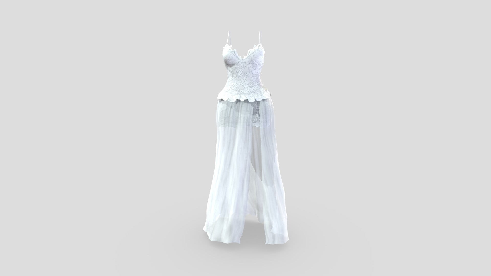 Beach White Wedding Dress
