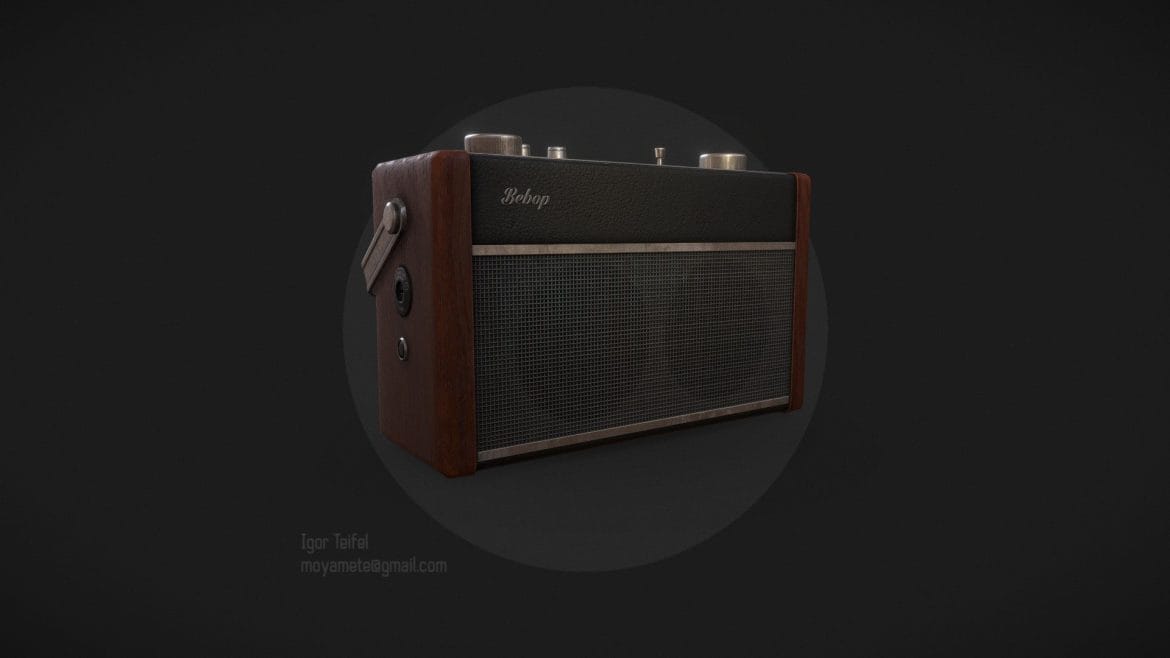 bebop radio 3d model