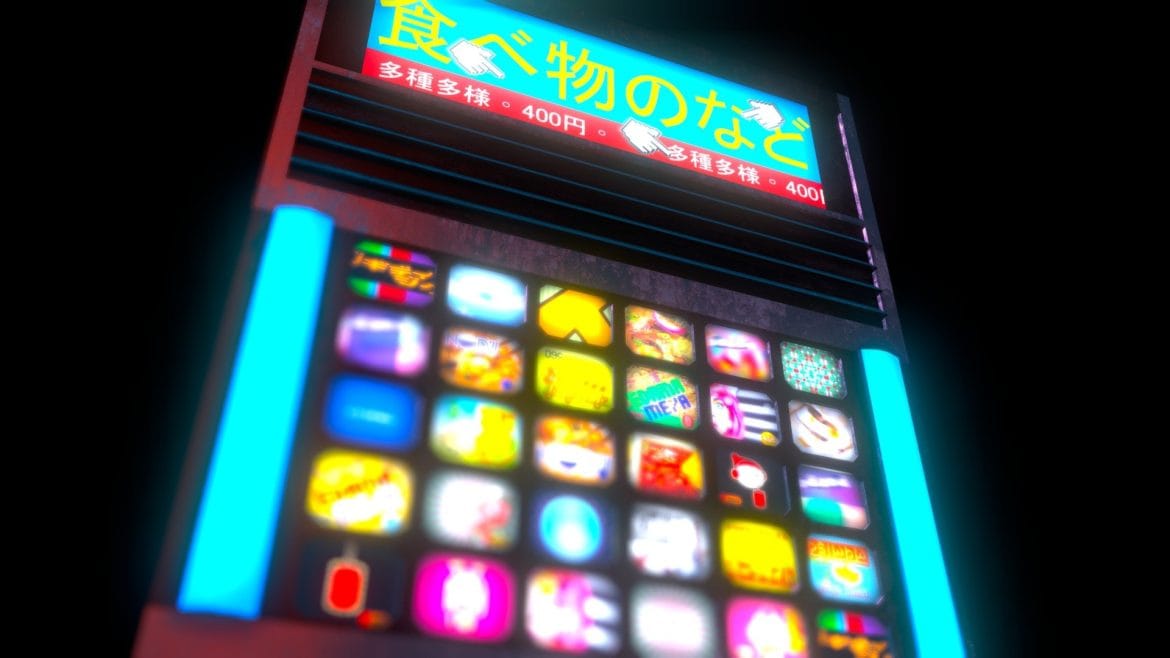 blade runner 2049 vending machine 3d model