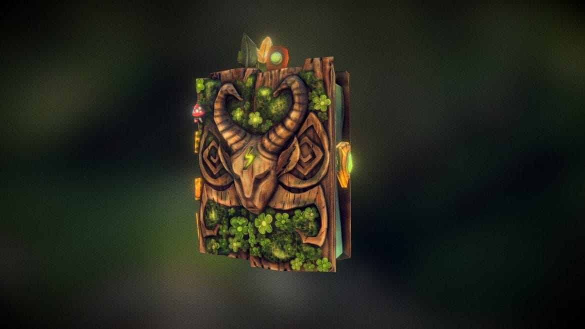 book forest 3d model