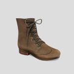 brown casual worn short boots 3d model