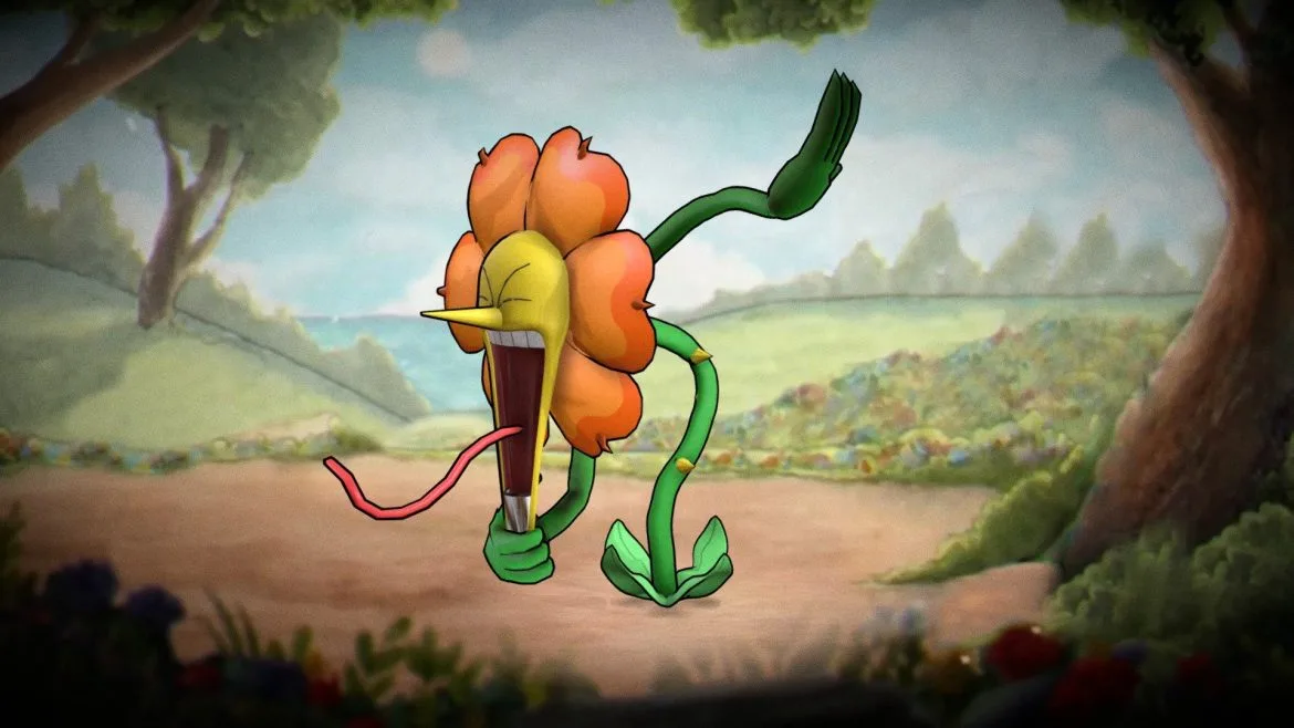 cagney carnation in floral fury cuphead 3d model