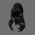 Camelia Curled Ends Long Polygon Female Hair