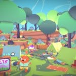 Cartoon forest diorama