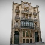 casa del pavo art nouveau building alcoy 3d model