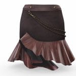 Chains Decorated Steampunk Female Short Skirt