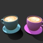 coffee cups 3d model